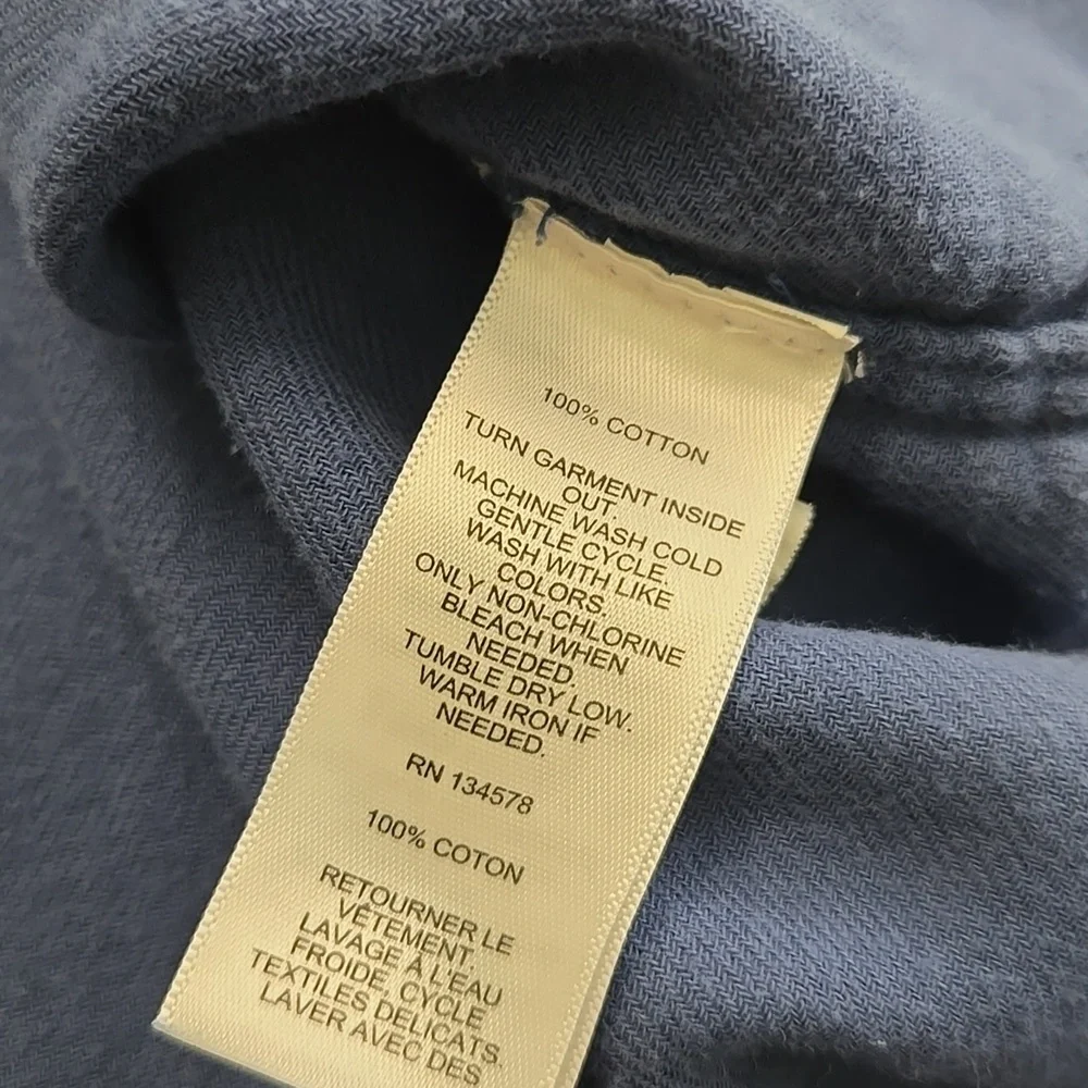 Vineyard Vines Classic Fit Whale Flannel Long Sleeve Size XL - Picture 6 of 6